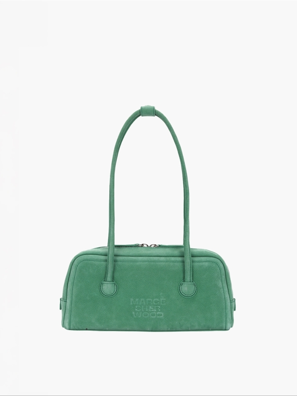 Marge Sherwood Soft Baguette Bag - Winter Green Nubuck - Picture 12 of 15